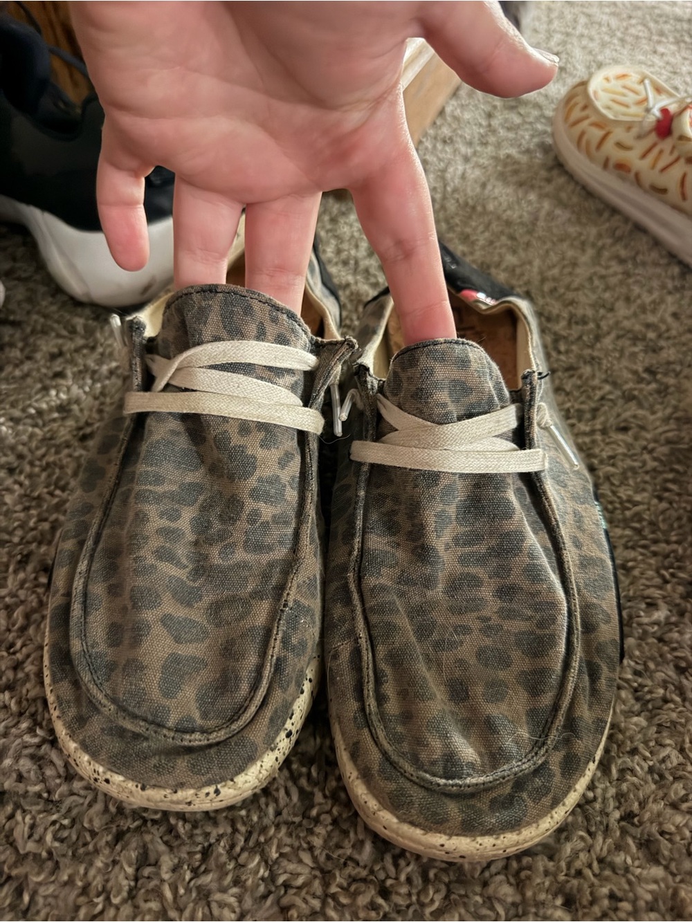 Leopard Print women’s Casual hey dude shoes